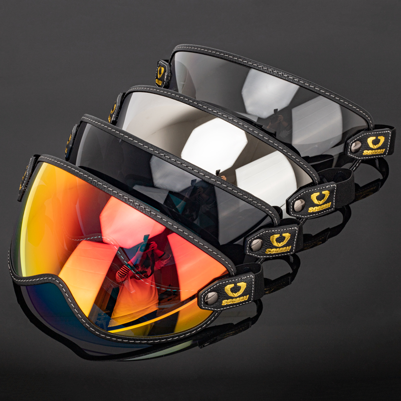 Okulary motocyklowe SOMAN w st – Vintage Open Face Retro Helmet recenzja i cena