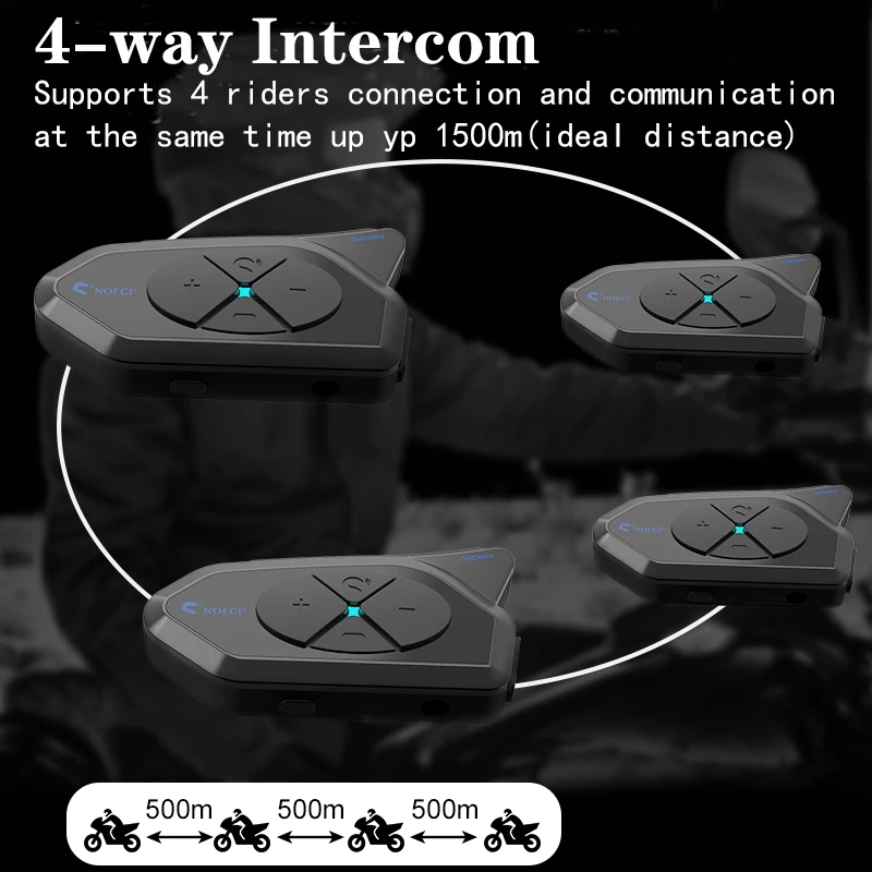 GOCOM4 interkom motocyklowy na – Universal Motorcycle Helmet Intercom Headset recenzja i cena