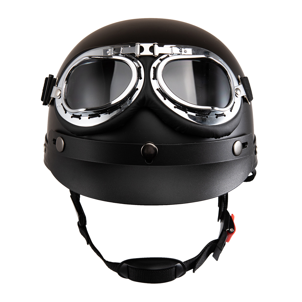 Kask motocyklowy otwarta twarz – Vintage Open Face Retro Helmet recenzja i cena