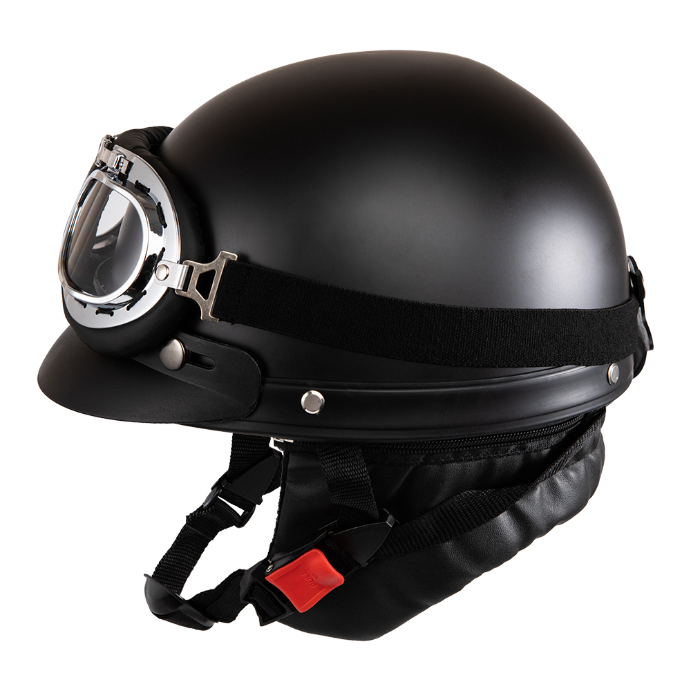 Kask motocyklowy otwarta twarz – Vintage Open Face Retro Helmet recenzja i cena