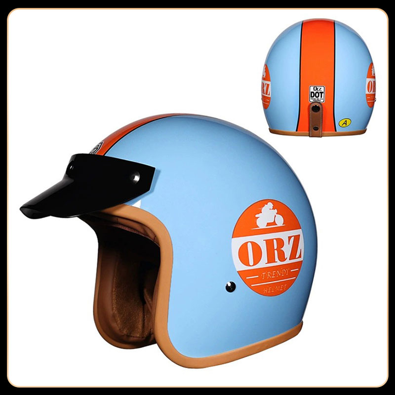 Kask motocyklowy vintage 3/4 o – Vintage Open Face Retro Helmet recenzja i cena