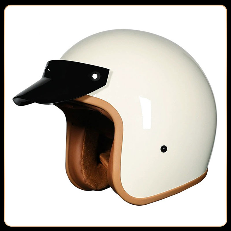Kask motocyklowy vintage 3/4 o – Vintage Open Face Retro Helmet recenzja i cena