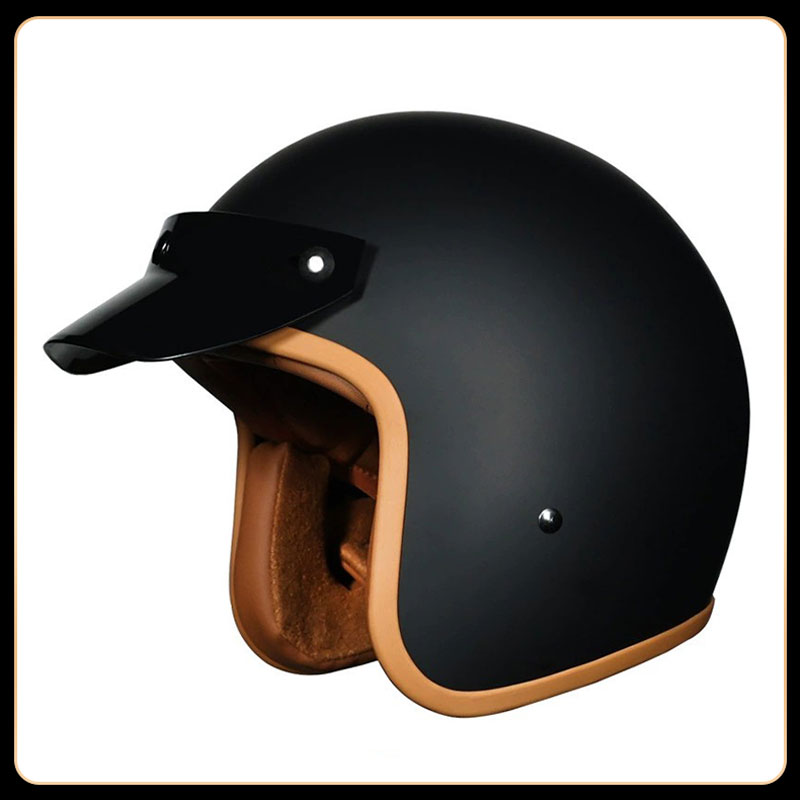 Kask motocyklowy vintage 3/4 o – Vintage Open Face Retro Helmet recenzja i cena