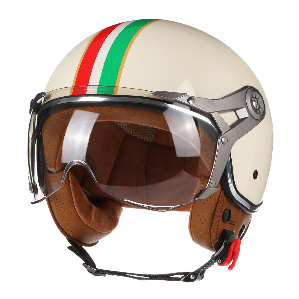 Kaski motocyklowe DOT Open Fac – Vintage Open Face Retro Helmet recenzja i cena