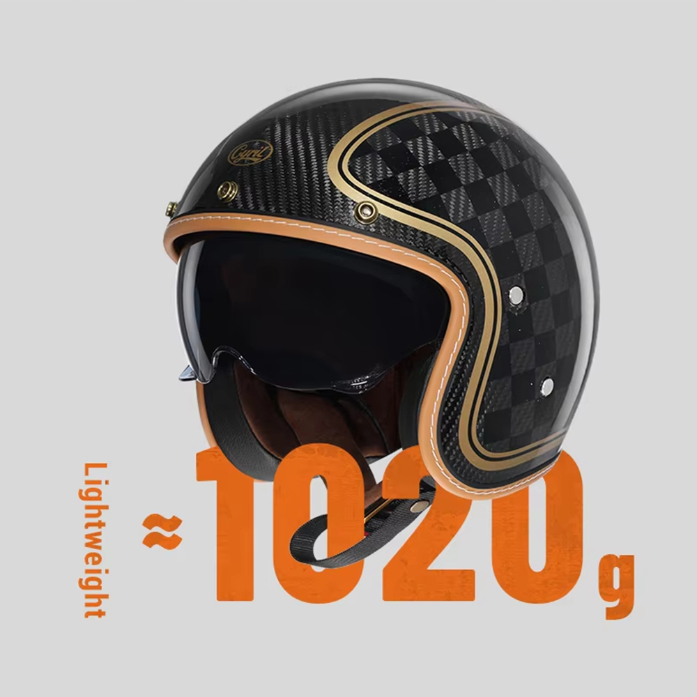 Lekki kask motocyklowy z włókn – Carbon Fiber Lightweight Motorcycle Helmet recenzja i cena