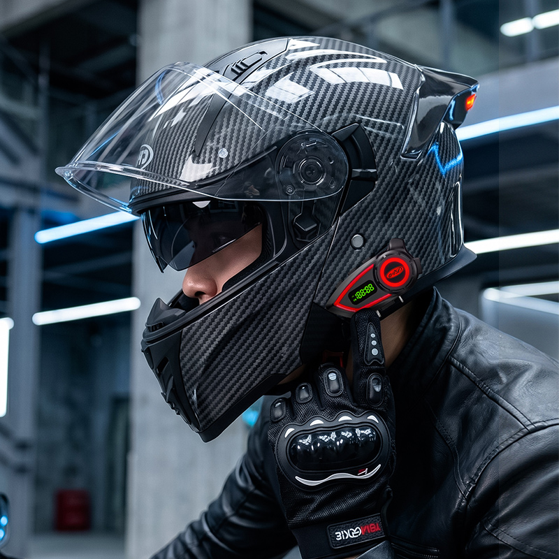 Kaski motocyklowe z materiału  – Modular Flip Up Motorcycle Helmet Dot Approved recenzja i cena
