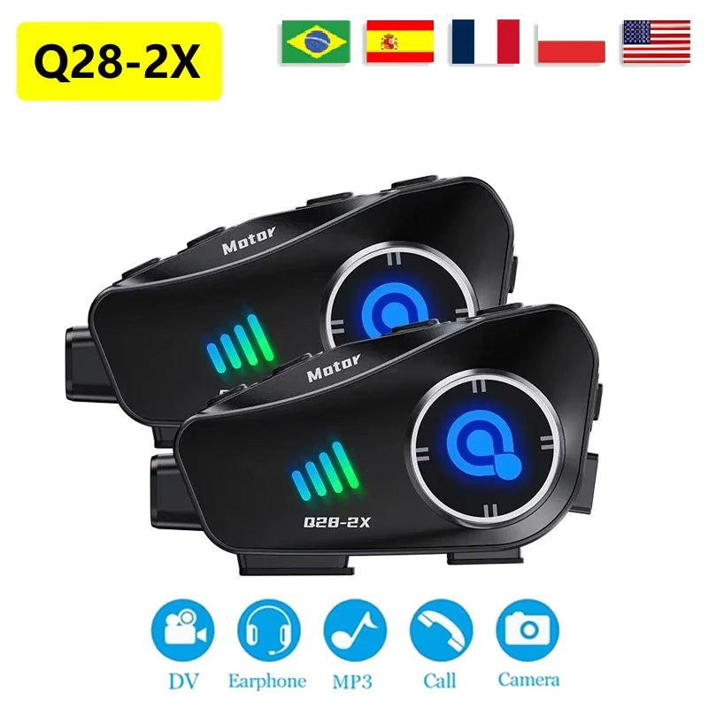 Nowy kask motocyklowy Q28-2X d – Universal Motorcycle Helmet Intercom Headset recenzja i cena